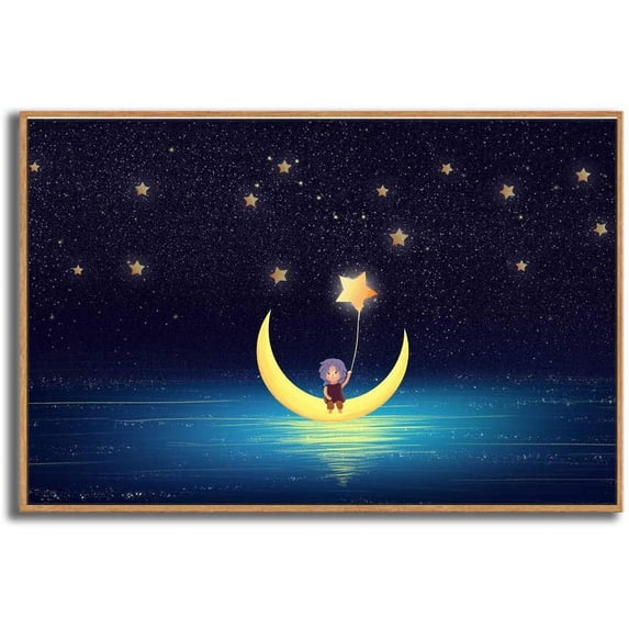 IDEA4WALL Framed Canvas Wall Art for Living Room, Bedroom Dreamland Theme Canvas Prints for Modern Home Decoration Ready to Hang