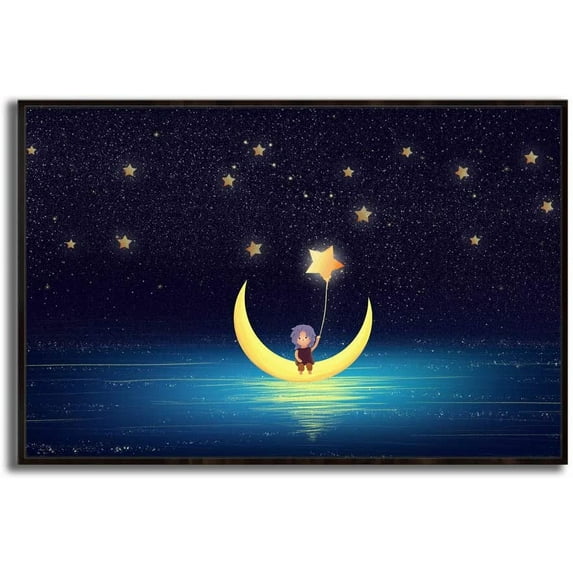 IDEA4WALL Framed Canvas Wall Art for Living Room, Bedroom Dreamland Theme Canvas Prints for Modern Home Decoration Ready to Hang