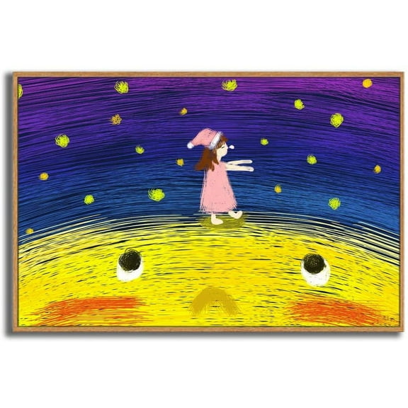 IDEA4WALL Framed Canvas Wall Art for Living Room, Bedroom Dreamland Theme Canvas Prints for Modern Home Decoration Ready to Hang