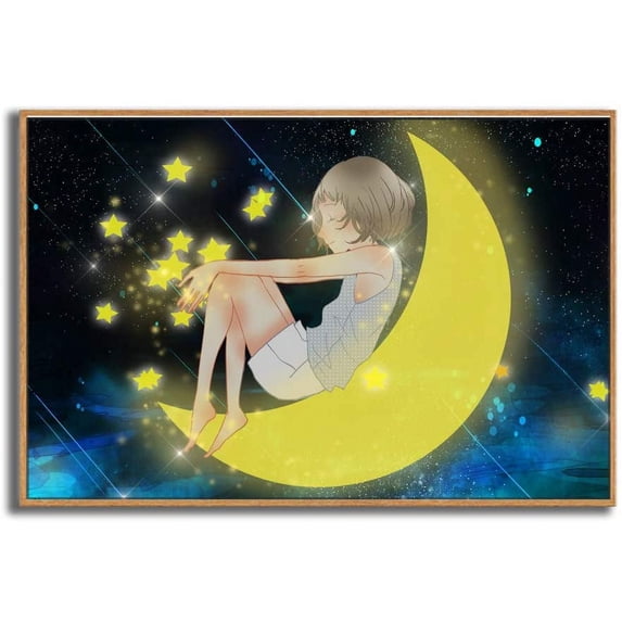 IDEA4WALL Framed Canvas Wall Art for Living Room, Bedroom Dreamland Theme Canvas Prints for Modern Home Decoration Ready to Hang