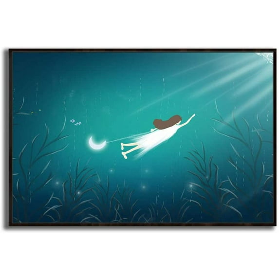 IDEA4WALL Framed Canvas Wall Art for Living Room, Bedroom Dreamland Theme Canvas Prints for Modern Home Decoration Ready to Hang