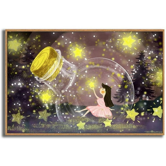 IDEA4WALL Framed Canvas Wall Art for Living Room, Bedroom Dreamland Theme Canvas Prints for Modern Home Decoration Ready to Hang