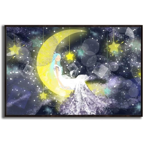 IDEA4WALL Framed Canvas Wall Art for Living Room, Bedroom Dreamland Theme Canvas Prints for Modern Home Decoration Ready to Hang