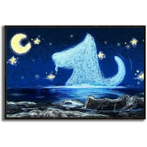 IDEA4WALL Framed Canvas Wall Art for Living Room, Bedroom Dreamland Theme Canvas Prints for Modern Home Decoration Ready to Hang