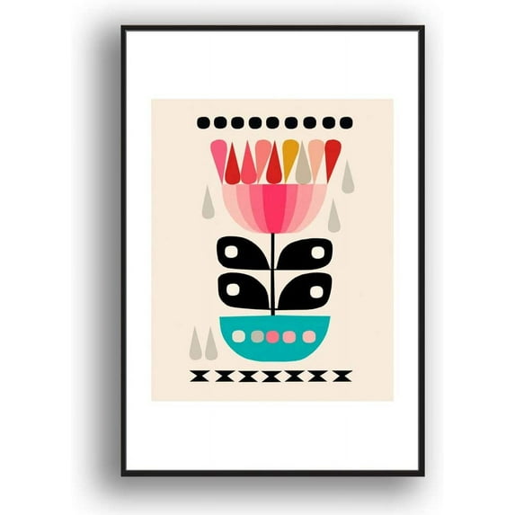 IDEA4WALL Framed Canvas Wall Art for Living Room, Bedroom Fashion Girl Canvas Prints for Modern Home Decoration Ready to Hang - 16"x24" inches