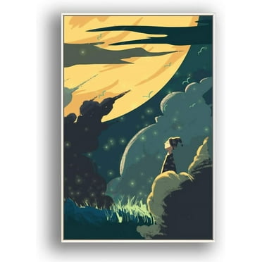 IDEA4WALL Framed Canvas Wall Art for Living Room, Bedroom Flow in The Dream Canvas Prints for Modern Home Decoration Ready to Hang