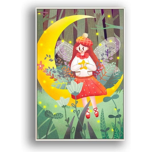 IDEA4WALL Framed Canvas Wall Art for Living Room, Bedroom Flow in The Dream Canvas Prints for Modern Home Decoration Ready to Hang