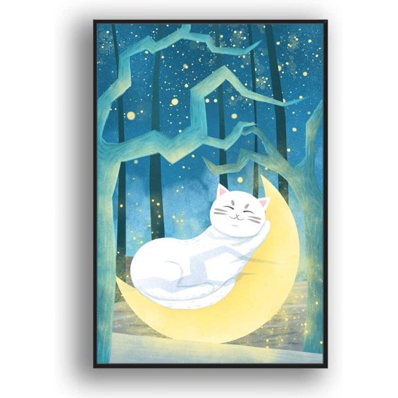 IDEA4WALL Framed Canvas Wall Art for Living Room, Bedroom Flow in The Dream Canvas Prints for Modern Home Decoration Ready to Hang