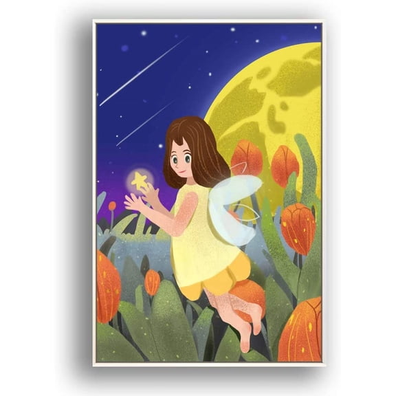 IDEA4WALL Framed Canvas Wall Art for Living Room, Bedroom Flow in The Dream Canvas Prints for Modern Home Decoration Ready to Hang