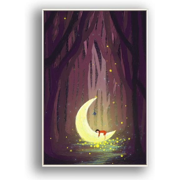 IDEA4WALL Framed Canvas Wall Art for Living Room, Bedroom Flow in The Dream Canvas Prints for Modern Home Decoration Ready to Hang