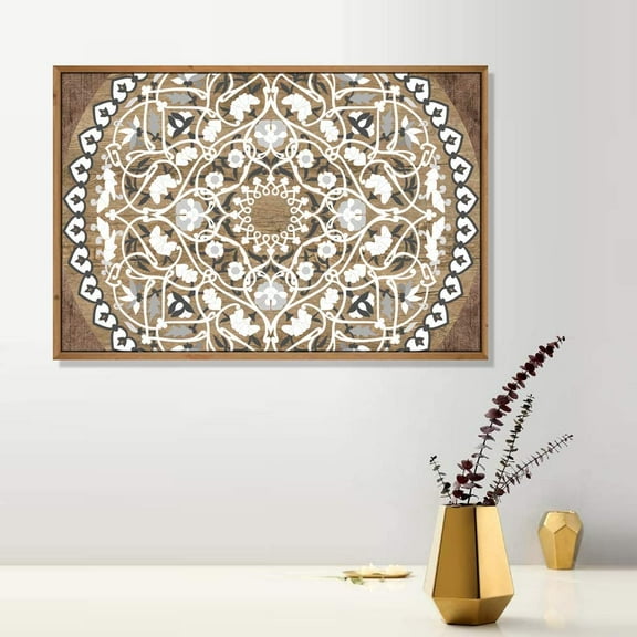 IDEA4WALL Framed Canvas Wall Art for Living Room, Bedroom Flower Pattern Canvas Prints for Modern Home Decoration Ready to Hang