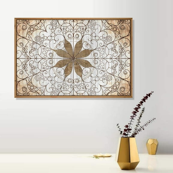 IDEA4WALL Framed Canvas Wall Art for Living Room, Bedroom Flower Pattern Canvas Prints for Modern Home Decoration Ready to Hang