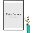 thumbnail image 1 of IDEA4WALL Framed Canvas Wall Art for Living Room, Bedroom French Quotes Canvas Prints for Modern Home Decoration Ready to Hang, 1 of 4