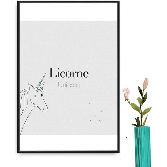 IDEA4WALL Framed Canvas Wall Art for Living Room, Bedroom French Quotes Canvas Prints for Modern Home Decoration Ready to Hang