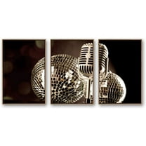 IDEA4WALL Framed Canvas Wall Art for Living Room, Bedroom Microphone Canvas Prints for Modern Home Decoration Ready to Hang