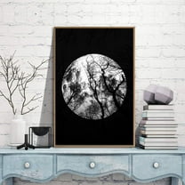 IDEA4WALL Framed Canvas Wall Art for Living Room, Bedroom Moon Canvas Prints for Modern Home Decoration Ready to Hang