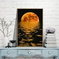 thumbnail image 1 of IDEA4WALL Framed Canvas Wall Art for Living Room, Bedroom Moon Canvas Prints for Modern Home Decoration Ready to Hang, 1 of 4