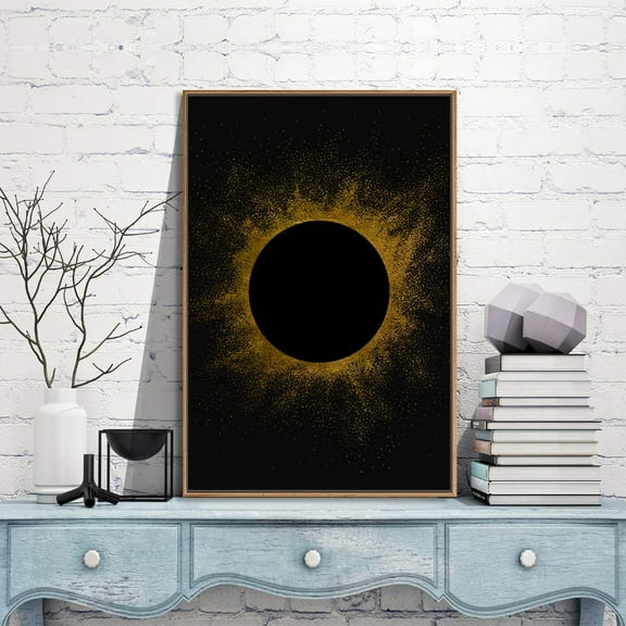 IDEA4WALL Framed Canvas Wall Art for Living Room, Bedroom Moon Canvas Prints for Modern Home Decoration Ready to Hang