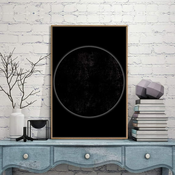 IDEA4WALL Framed Canvas Wall Art for Living Room, Bedroom Moon Canvas Prints for Modern Home Decoration Ready to Hang