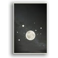 thumbnail image 1 of IDEA4WALL Framed Canvas Wall Art for Living Room, Bedroom Moon with Bright Canvas Prints for Modern Home Decoration Ready to Hang, 1 of 4
