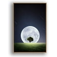 thumbnail image 1 of IDEA4WALL Framed Canvas Wall Art for Living Room, Bedroom Moon with Bright Canvas Prints for Modern Home Decoration Ready to Hang, 1 of 4