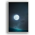 thumbnail image 1 of IDEA4WALL Framed Canvas Wall Art for Living Room, Bedroom Moon with Bright Canvas Prints for Modern Home Decoration Ready to Hang, 1 of 4