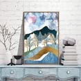 thumbnail image 1 of IDEA4WALL Framed Canvas Wall Art for Living Room, Bedroom Nordic Style Mountains Canvas Prints for Modern Home Decoration Ready to Hang, 1 of 4