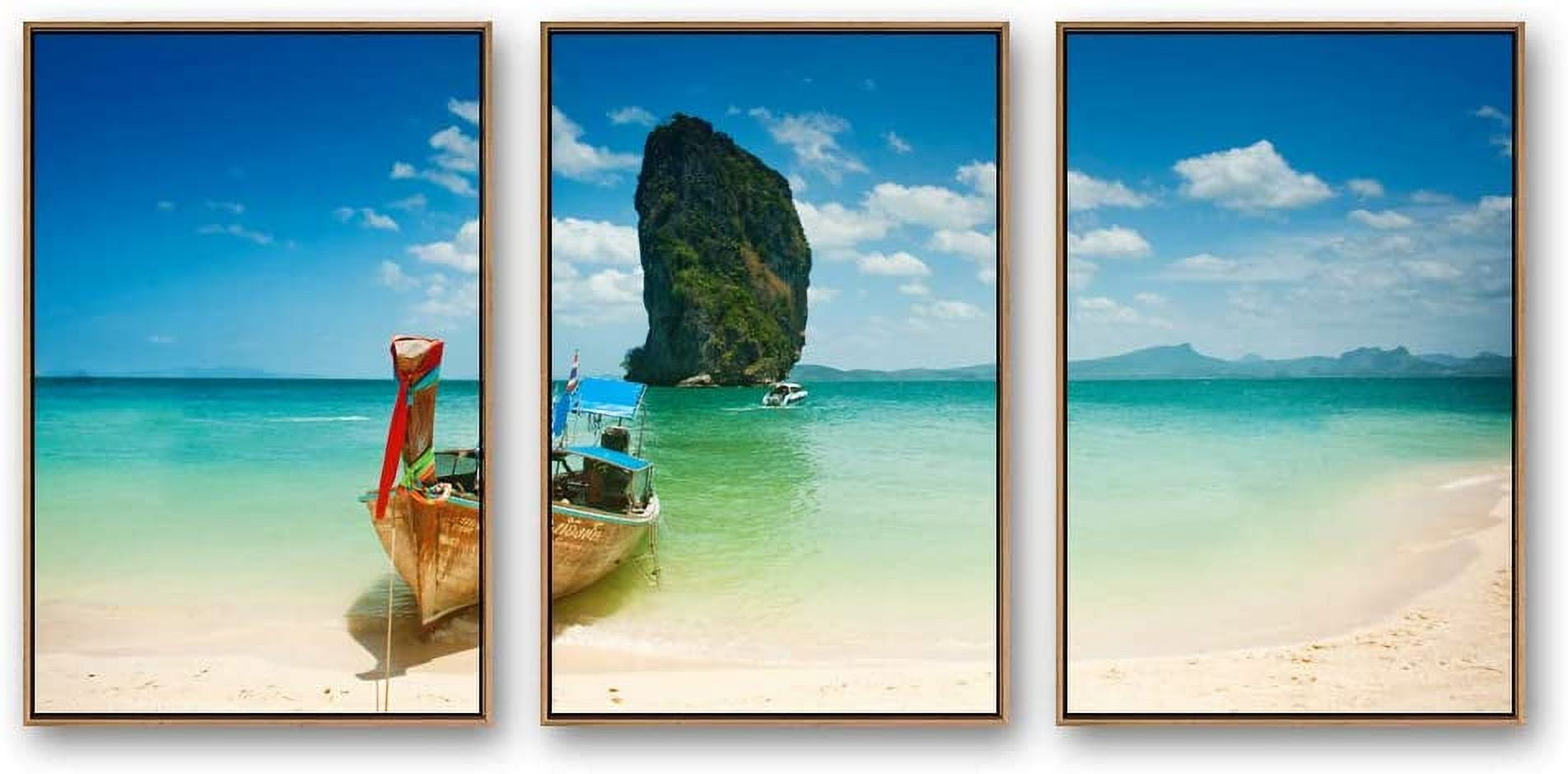 IDEA4WALL Framed Canvas Wall Art for Living Room, Bedroom Ocean Sea ...