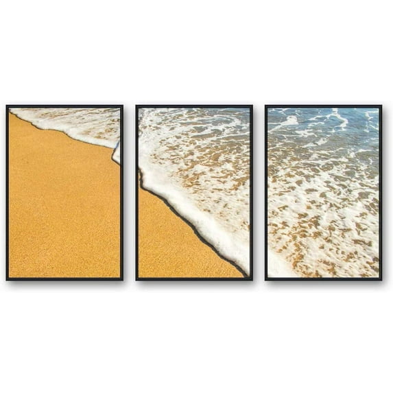 IDEA4WALL Framed Canvas Wall Art for Living Room, Bedroom Ocean Sea Beach Canvas Prints for Modern Home Decoration Ready to Hang