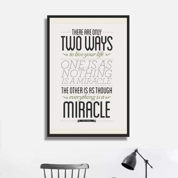 IDEA4WALL Framed Canvas Wall Art for Living Room, Bedroom Quotes Canvas Prints for Modern Home Decoration Ready to Hang