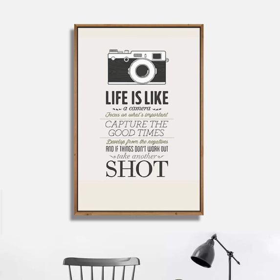 IDEA4WALL Framed Canvas Wall Art for Living Room, Bedroom Quotes Canvas Prints for Modern Home Decoration Ready to Hang