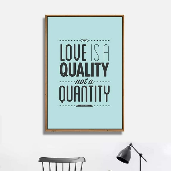 IDEA4WALL Framed Canvas Wall Art for Living Room, Bedroom Quotes Canvas Prints for Modern Home Decoration Ready to Hang