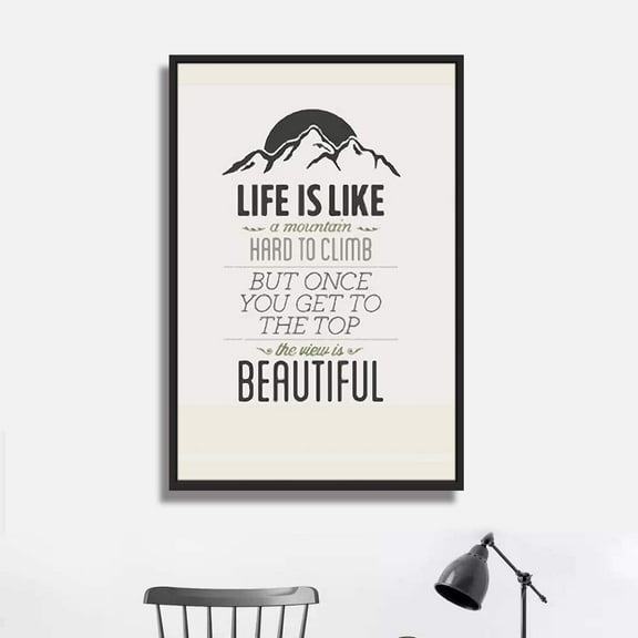 IDEA4WALL Framed Canvas Wall Art for Living Room, Bedroom Quotes Canvas Prints for Modern Home Decoration Ready to Hang