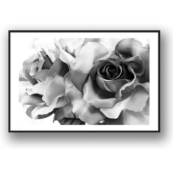 IDEA4WALL Framed Canvas Wall Art for Living Room, Bedroom Rose Flowers Canvas Prints for Modern Home Decoration Ready to Hang