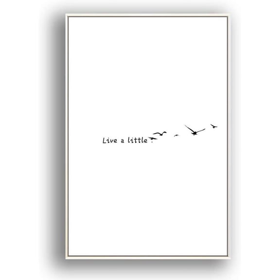 IDEA4WALL Framed Canvas Wall Art for Living Room, Bedroom Simple Words Canvas Prints for Modern Home Decoration Ready to Hang