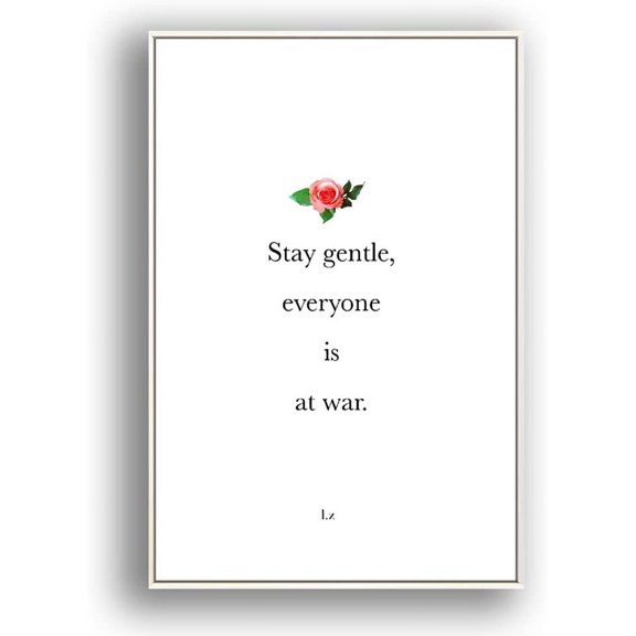 IDEA4WALL Framed Canvas Wall Art for Living Room, Bedroom Simple Words Canvas Prints for Modern Home Decoration Ready to Hang
