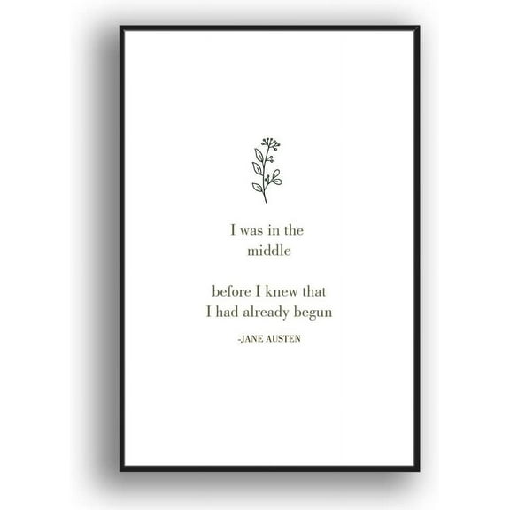 IDEA4WALL Framed Canvas Wall Art for Living Room, Bedroom Simple Words Canvas Prints for Modern Home Decoration Ready to Hang