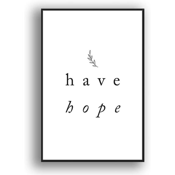 IDEA4WALL Framed Canvas Wall Art for Living Room, Bedroom Simple Words Canvas Prints for Modern Home Decoration Ready to Hang