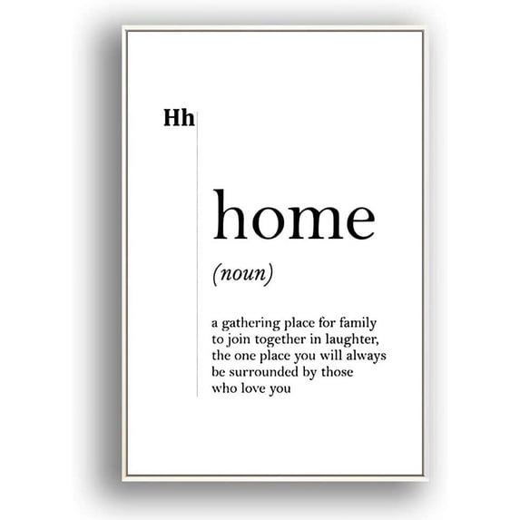 IDEA4WALL Framed Canvas Wall Art for Living Room, Bedroom Simple Words Canvas Prints for Modern Home Decoration Ready to Hang