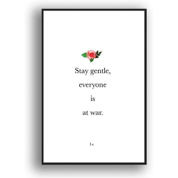 IDEA4WALL Framed Canvas Wall Art for Living Room, Bedroom Simple Words Canvas Prints for Modern Home Decoration Ready to Hang