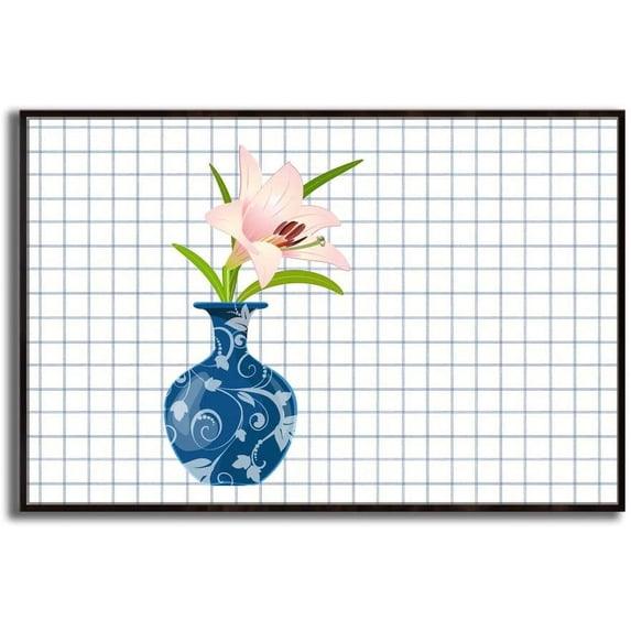 IDEA4WALL Framed Canvas Wall Art for Living Room, Bedroom Vase Canvas Prints for Modern Home Decoration Ready to Hang