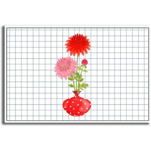 IDEA4WALL Framed Canvas Wall Art for Living Room, Bedroom Vase Canvas Prints for Modern Home Decoration Ready to Hang