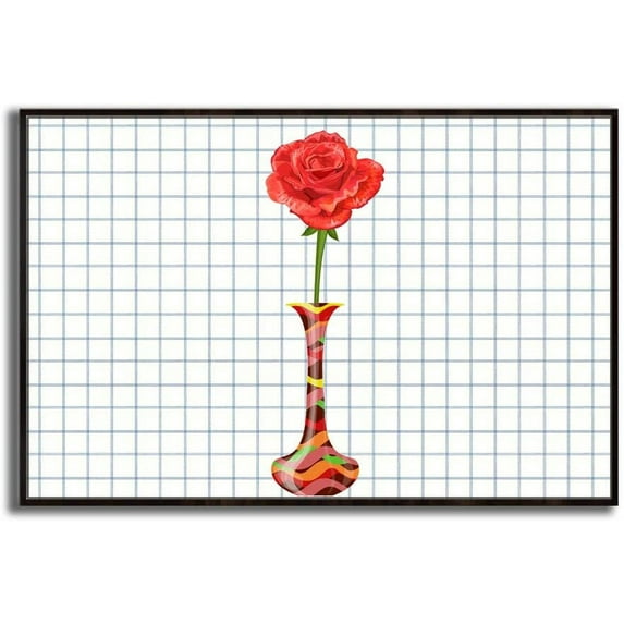 IDEA4WALL Framed Canvas Wall Art for Living Room, Bedroom Vase Canvas Prints for Modern Home Decoration Ready to Hang