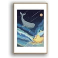 thumbnail image 1 of IDEA4WALL Framed Canvas Wall Art for Living Room, Bedroom Whale Canvas Prints for Modern Home Decoration Ready to Hang, 1 of 4