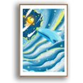 thumbnail image 1 of IDEA4WALL Framed Canvas Wall Art for Living Room, Bedroom Whale Canvas Prints for Modern Home Decoration Ready to Hang, 1 of 4