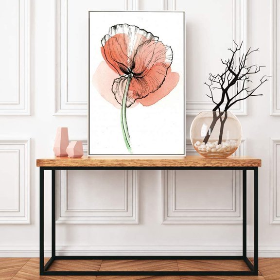 IDEA4WALL Framed Floral Wall Art Canvas Prints Flowers Painting Pictures for Home Decor