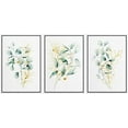 thumbnail image 1 of IDEA4WALL Framed Wall Art Print Set Green Yellow Pastel Forest Plant Variety Nature Illustrations Modern Decorative Chic for Living Room, Bedroom, Office - 24"x36"x3 White, 1 of 5