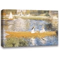 thumbnail image 1 of IDEA4WALL La Grenouillere by Pierre Auguste Renoir Canvas Wall Art Famous Art Prints for Home Wall Decor, 12"x18", 1 of 5