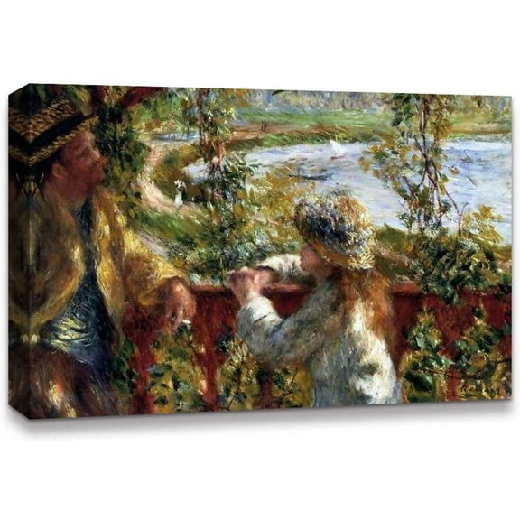 IDEA4WALL La Grenouillere by Pierre Auguste Renoir Canvas Wall Art Famous Art Prints for Home Wall Decor, 24"x36"
