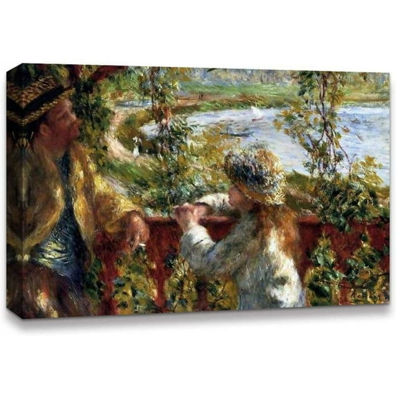 IDEA4WALL La Grenouillere by Pierre Auguste Renoir Canvas Wall Art Famous Art Prints for Home Wall Decor, 24"x36"